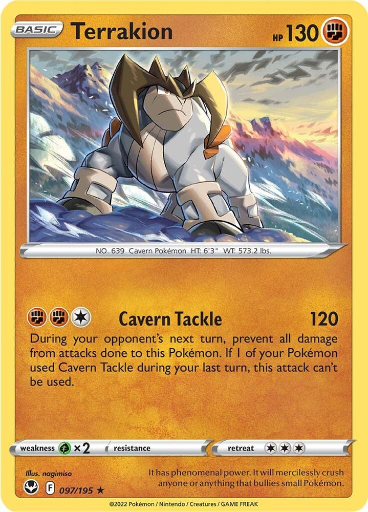 Terrakion (097/195) [Sword & Shield: Silver Tempest] - PokeCharles PokeStore