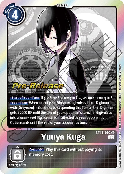 Yuuya Kuga [BT11-093] [Dimensional Phase Pre-Release Promos] - PokeCharles PokeStore