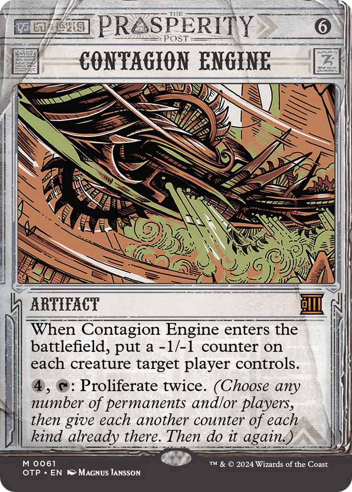 Contagion Engine [Outlaws of Thunder Junction: Breaking News] - PokeCharles PokeStore
