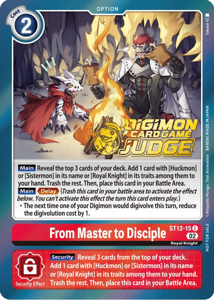 From Master to Disciple [ST12-15] (Judge Pack 3) [Starter Deck: Jesmon Promos] - PokeCharles PokeStore