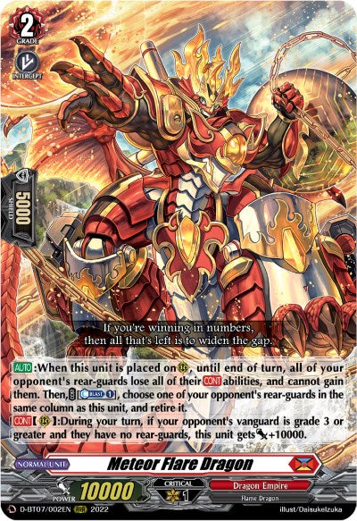 Meteor Flare Dragon (D-BT07/002EN) [Raging Flames Against Emerald Storm] - PokeCharles PokeStore
