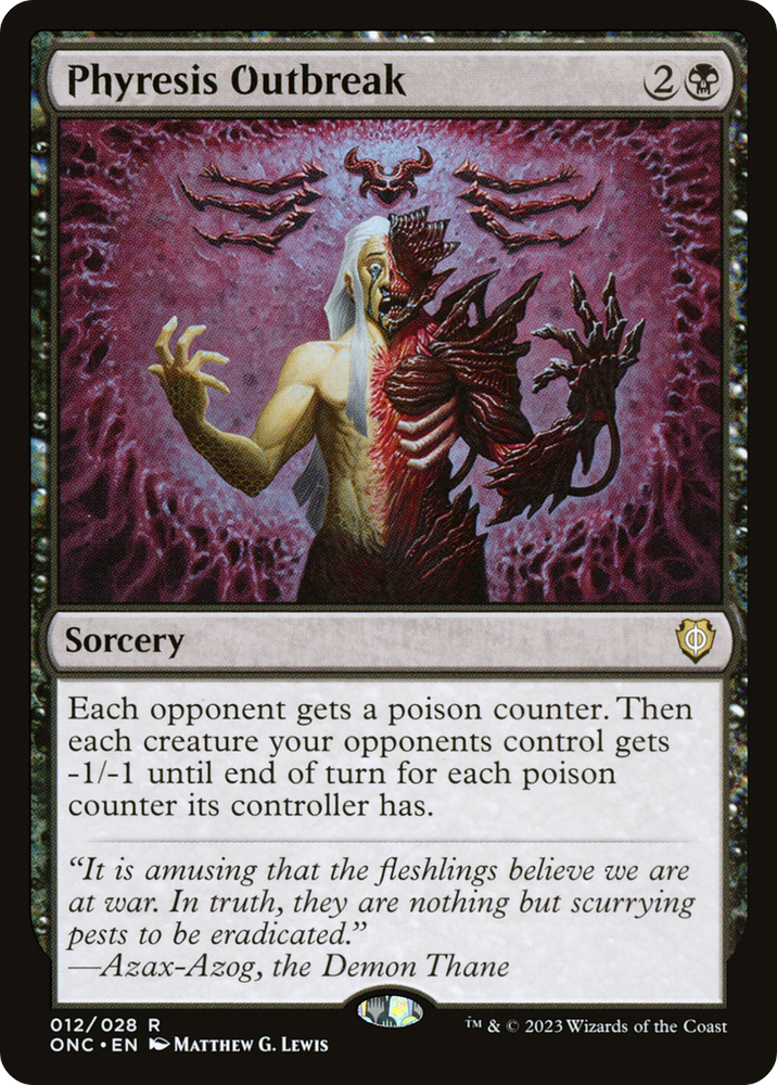 Phyresis Outbreak [Phyrexia: All Will Be One Commander] - PokeCharles PokeStore