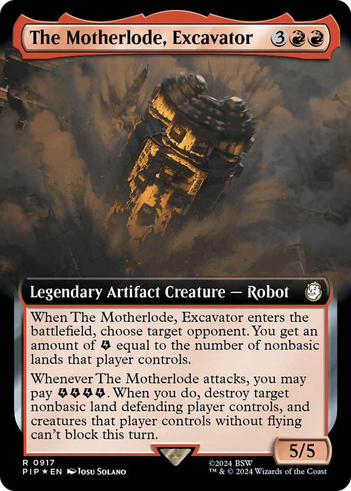 The Motherlode, Excavator (Extended Art) (Surge Foil) [Fallout] - PokeCharles PokeStore