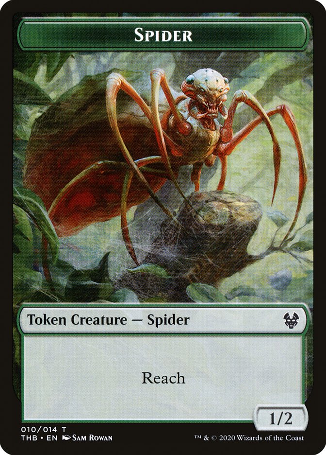 Human Soldier // Spider Double-Sided Token [Theros Beyond Death Tokens] - PokeCharles PokeStore