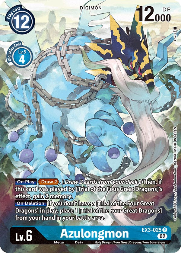 Azulongmon [EX3-025] (Alternate Art) [Draconic Roar] - PokeCharles PokeStore