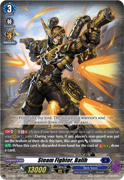 Steam Fighter, Balih (TDR) (D-SS02/005EN-R) [Stride Deckset -Chronojet-] - PokeCharles PokeStore