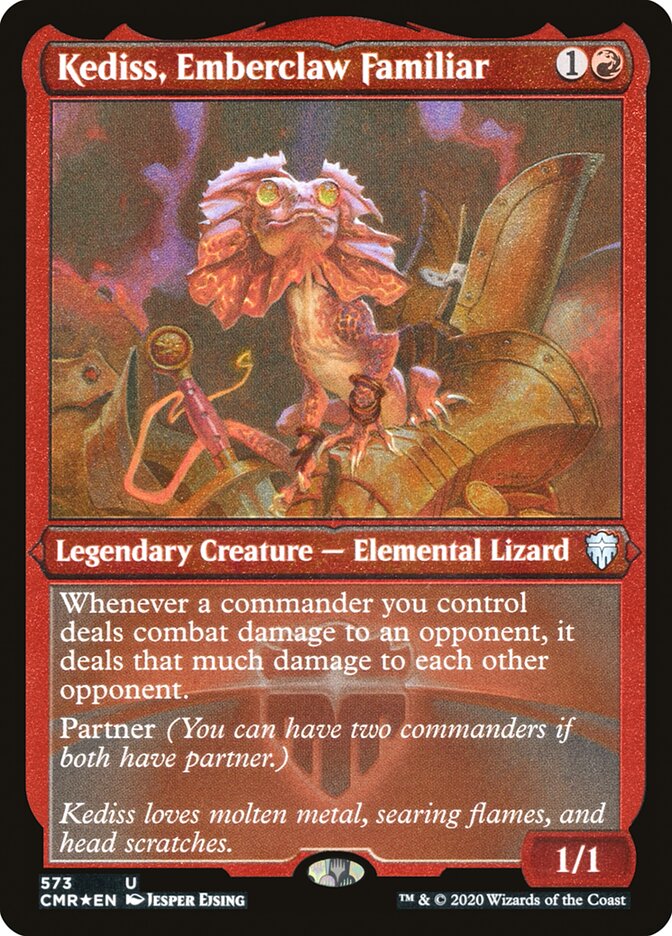 Kediss, Emberclaw Familiar (Etched) [Commander Legends] - PokeCharles PokeStore