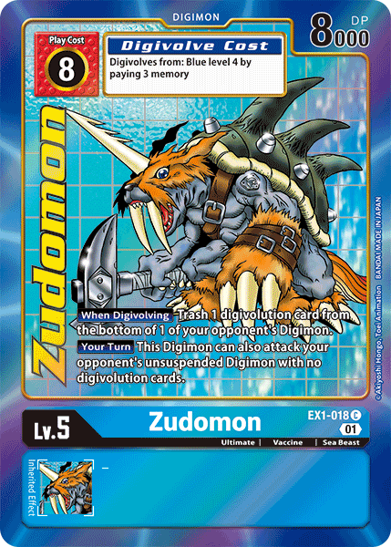Zudomon [EX1-018] (Alternate Art) [Classic Collection] - PokeCharles PokeStore
