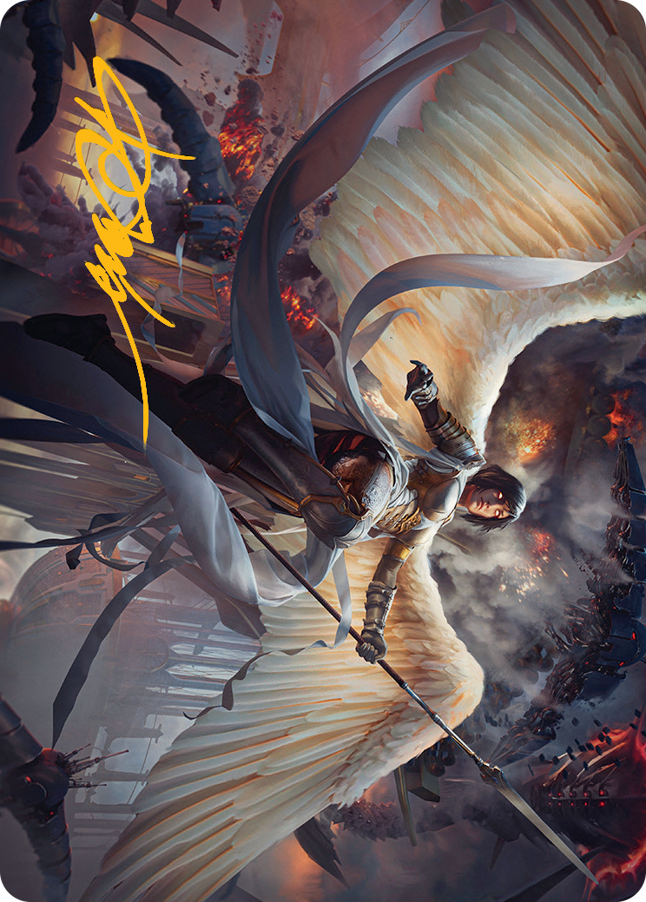 Serra Faithkeeper Art Card (Gold-Stamped Signature) [March of the Machine Art Series] - PokeCharles PokeStore
