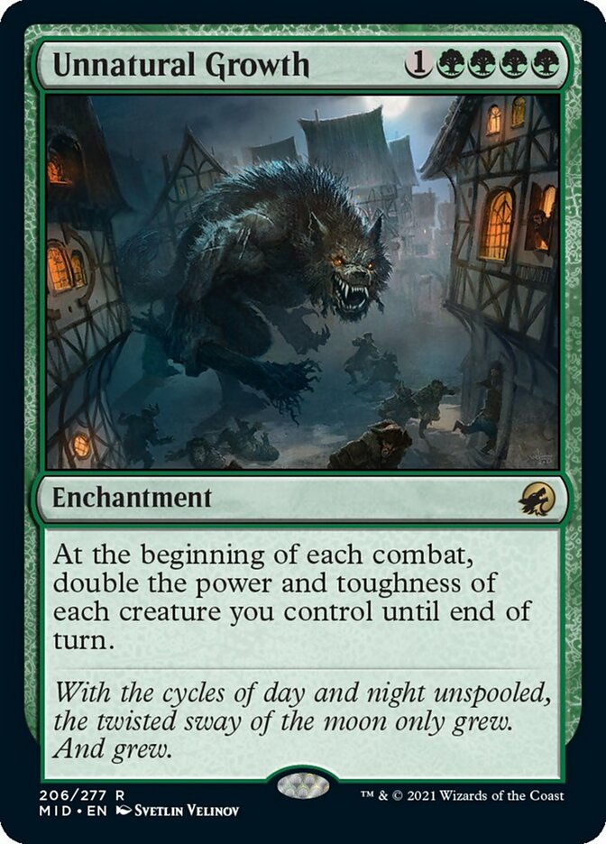 Unnatural Growth [Innistrad: Midnight Hunt] - PokeCharles PokeStore