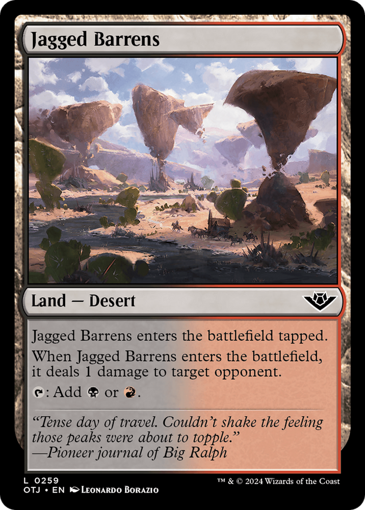 Jagged Barrens [Outlaws of Thunder Junction] - PokeCharles PokeStore