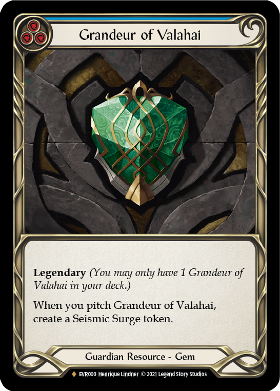 Grandeur of Valahai [EVR000] (Everfest)  1st Edition Cold Foil - PokeCharles PokeStore