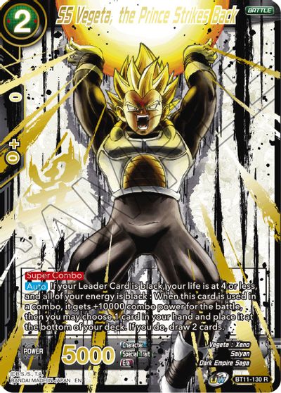 SS Vegeta, the Prince Strikes Back (Alternate Art) (BT11-130) [Special Anniversary Set 2021] - PokeCharles PokeStore