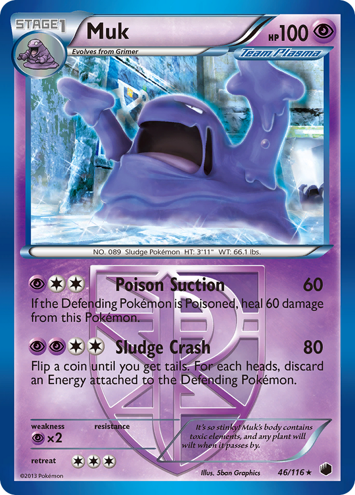 Muk (46/116) [Black & White: Plasma Freeze] - PokeCharles PokeStore
