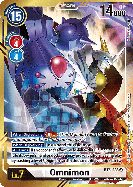 Omnimon [BT5-086] (Alternate Art - Nakano Haito) [Battle of Omni] - PokeCharles PokeStore