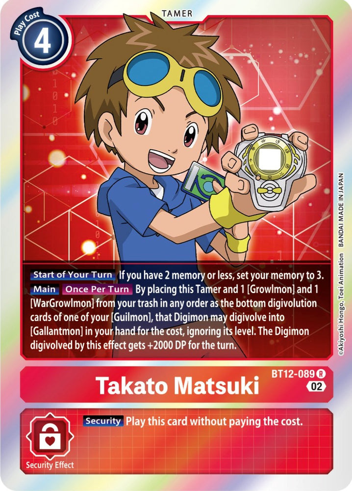 Takato Matsuki [BT12-089] [Across Time] - PokeCharles PokeStore