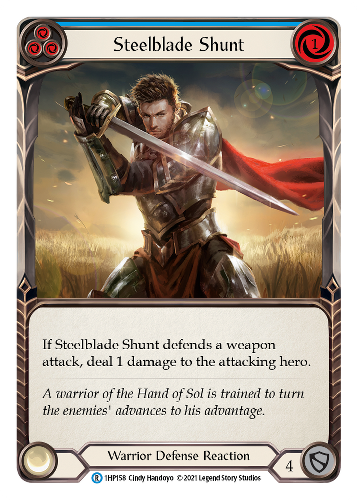 Steelblade Shunt (Blue) [1HP158] (History Pack 1) - PokeCharles PokeStore