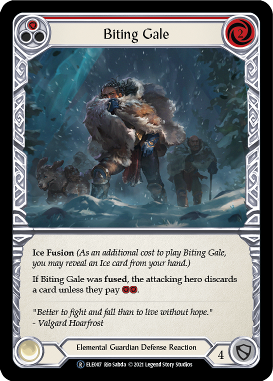 Biting Gale (Red) [U-ELE007] (Tales of Aria Unlimited)  Unlimited Normal - PokeCharles PokeStore