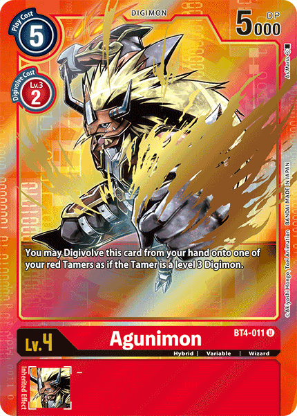 Agunimon [BT4-011] (Alternate Art) [Great Legend] - PokeCharles PokeStore