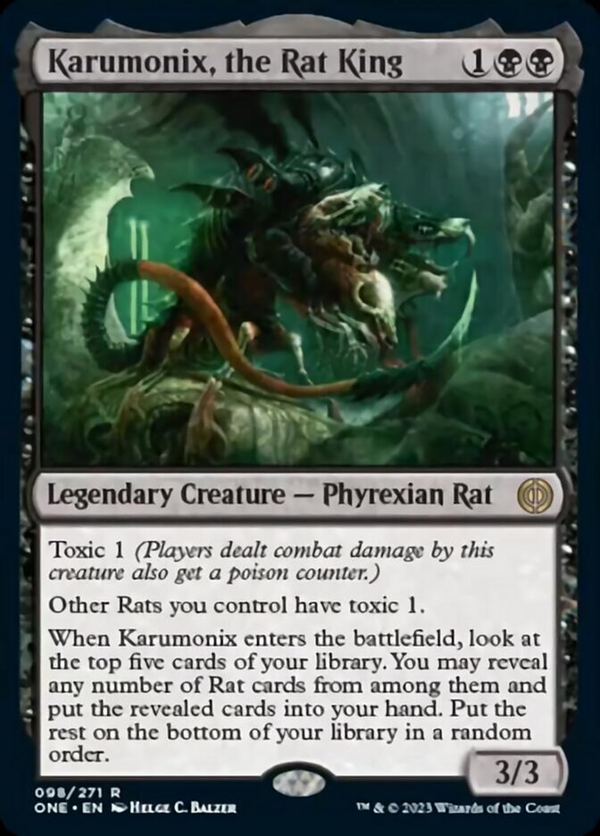 Karumonix, the Rat King [Phyrexia: All Will Be One] - PokeCharles PokeStore