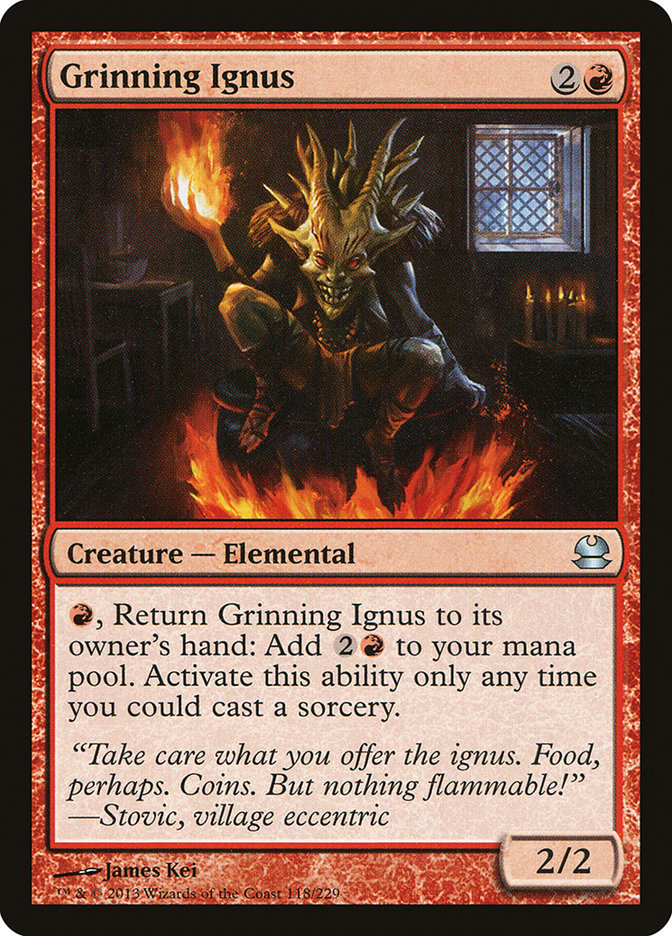 Grinning Ignus [Modern Masters] - PokeCharles PokeStore
