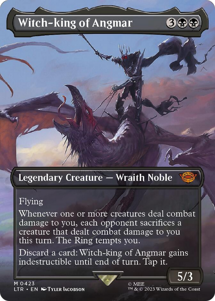 Witch-king of Angmar (Borderless Alternate Art) [The Lord of the Rings: Tales of Middle-Earth] - PokeCharles PokeStore