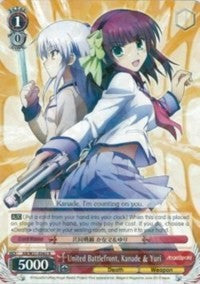 United Battlefront, Kanade & Yuri (AB/W31-E063 R) [Angel Beats! Re:Edit] - PokeCharles PokeStore