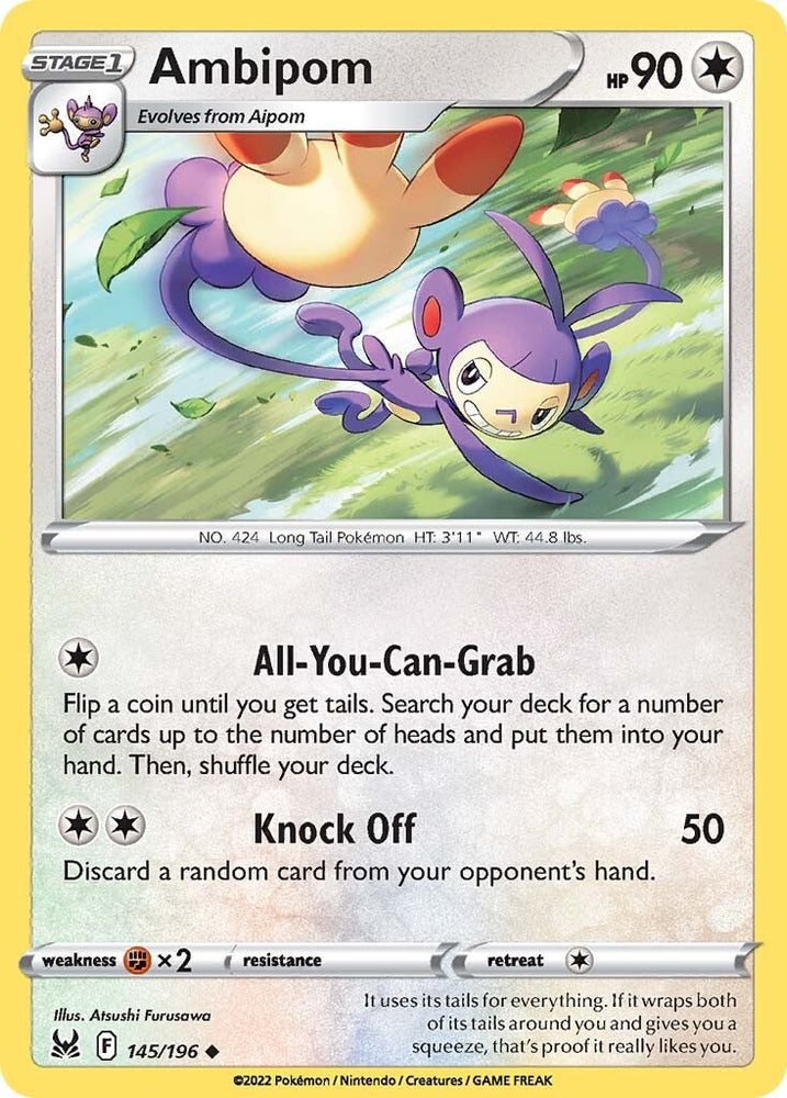Ambipom (145/196) [Sword & Shield: Lost Origin] - PokeCharles PokeStore