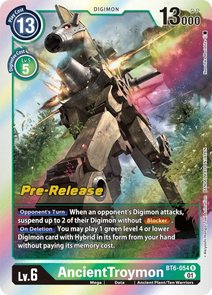AncientTroymon [BT6-054] [Double Diamond Pre-Release Cards] - PokeCharles PokeStore