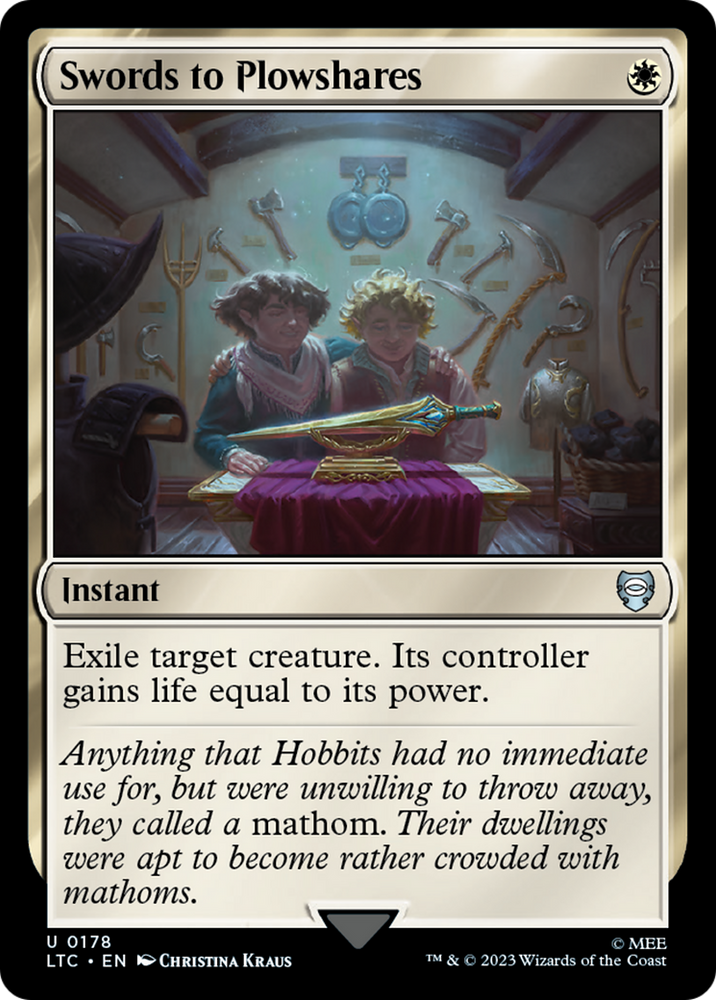 Swords to Plowshares [The Lord of the Rings: Tales of Middle-Earth Commander] - PokeCharles PokeStore