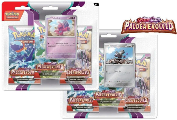 Pokemon Paldea Evolved 3 pk Blisters ( 2 )