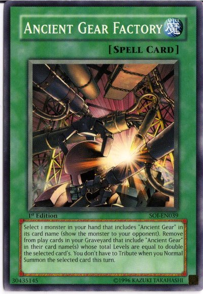 Ancient Gear Factory [SOI-EN039] Common - PokeCharles PokeStore