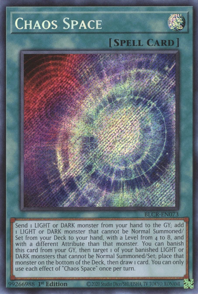 Chaos Space [BLCR-EN073] Secret Rare - PokeCharles PokeStore
