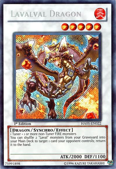 Lavalval Dragon [HA05-EN022] Secret Rare - PokeCharles PokeStore