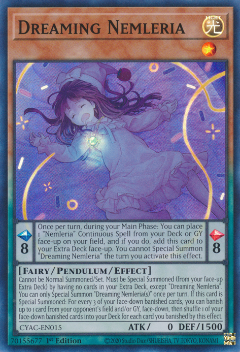 Dreaming Nemleria [CYAC-EN015] Super Rare - PokeCharles PokeStore