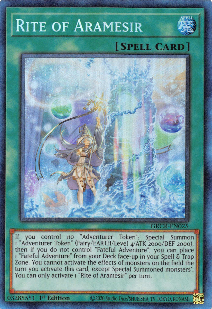 Rite of Aramesir [GRCR-EN025] Collector's Rare - PokeCharles PokeStore