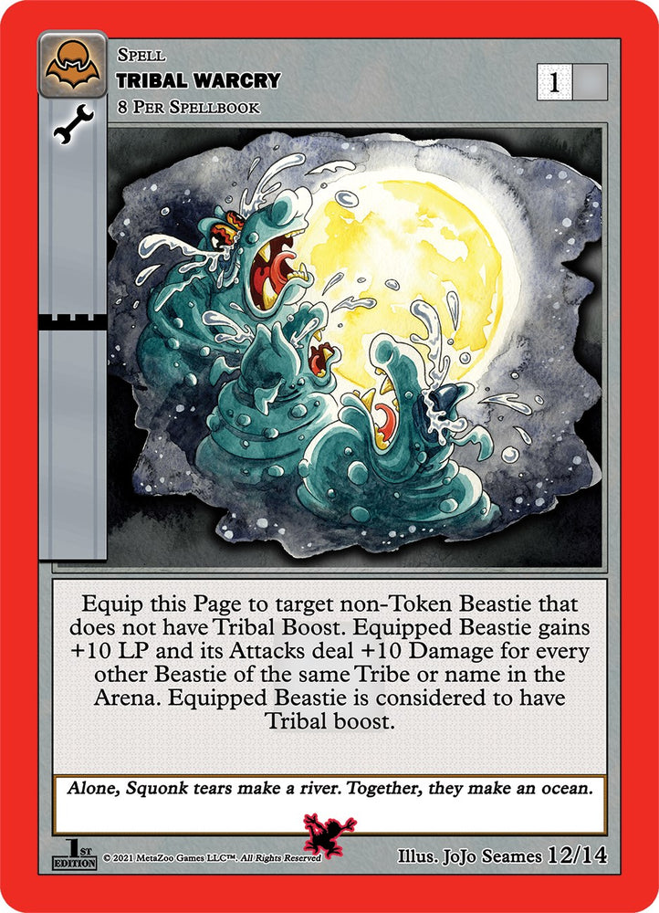 Tribal Warcry (Moca Vampire) [Cryptid Nation: Nightfall First Edition Release Event Deck]