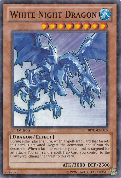 White Night Dragon [BP01-EN016] Starfoil Rare - PokeCharles PokeStore