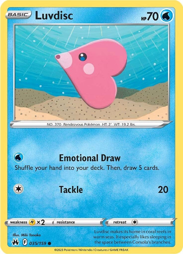 Luvdisc (035/159) [Sword & Shield: Crown Zenith] - PokeCharles PokeStore