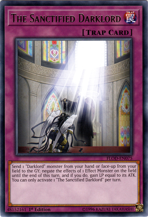 The Sanctified Darklord [FLOD-EN075] Rare - PokeCharles PokeStore