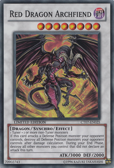 what is an archfiend card in yugioh Red Dragon Archfiend [CT07-EN025] Super Rare