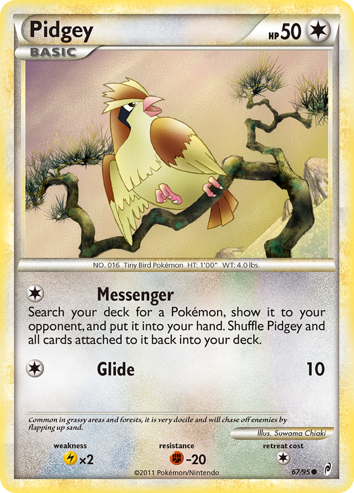 Pidgey (67/95) [HeartGold & SoulSilver: Call of Legends] - PokeCharles PokeStore