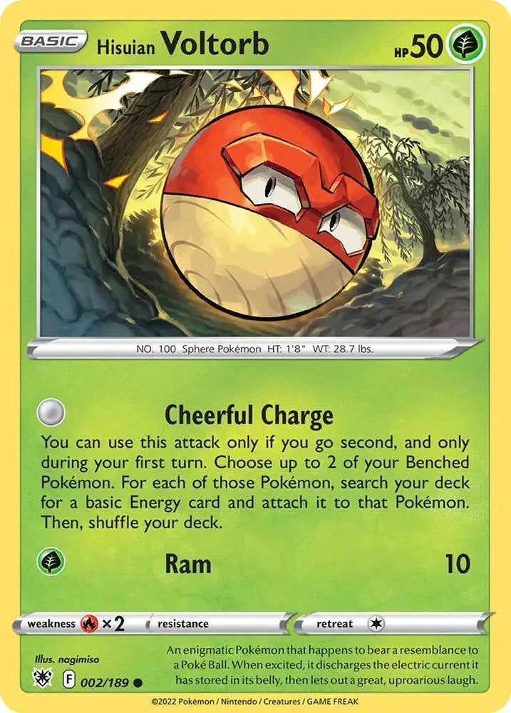 Hisuian Voltorb (002/189) (Theme Deck Exclusive) [Sword & Shield: Astral Radiance] - PokeCharles PokeStore