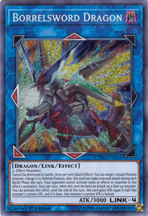 Borrelsword Dragon [CYHO-EN034] Secret Rare - PokeCharles PokeStore