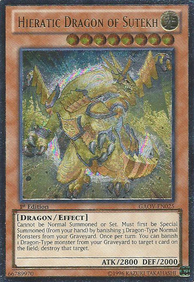 Hieratic Dragon of Sutekh [GAOV-EN025] Ultimate Rare - PokeCharles PokeStore