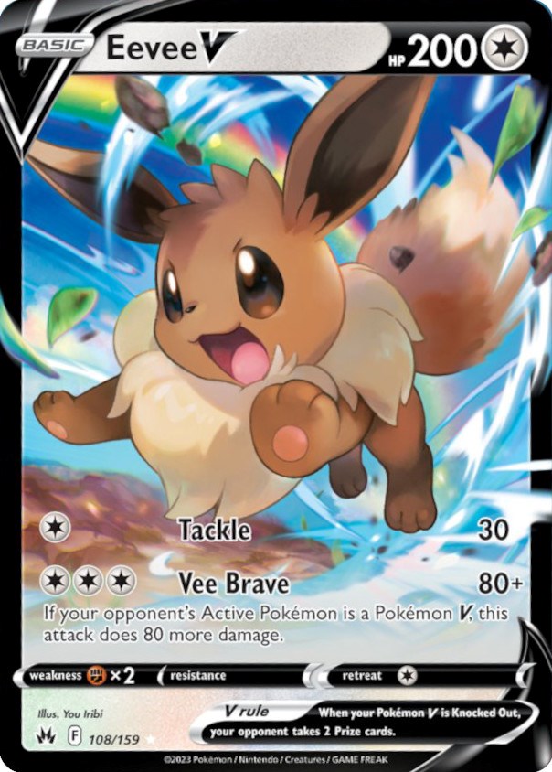 Eevee V (108/159) [Sword & Shield: Crown Zenith] - PokeCharles PokeStore