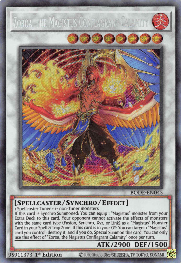 Zoroa, the Magistus Conflagrant Calamity [BODE-EN045] Secret Rare - PokeCharles PokeStore