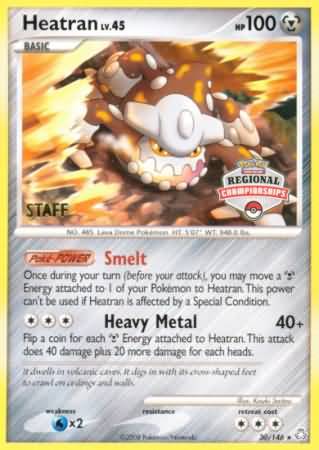 Heatran (30/146) (Regional Championships Staff) [Diamond & Pearl: Legends Awakened] - PokeCharles PokeStore
