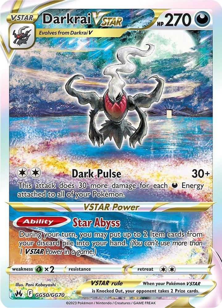 Darkrai VSTAR (GG50/GG70) [Sword & Shield: Crown Zenith] - PokeCharles PokeStore