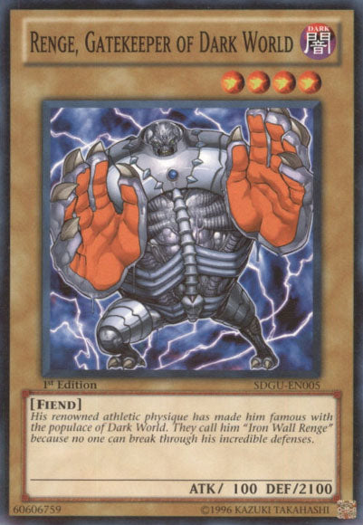 Renge, Gatekeeper of Dark World [SDGU-EN005] Common - PokeCharles PokeStore